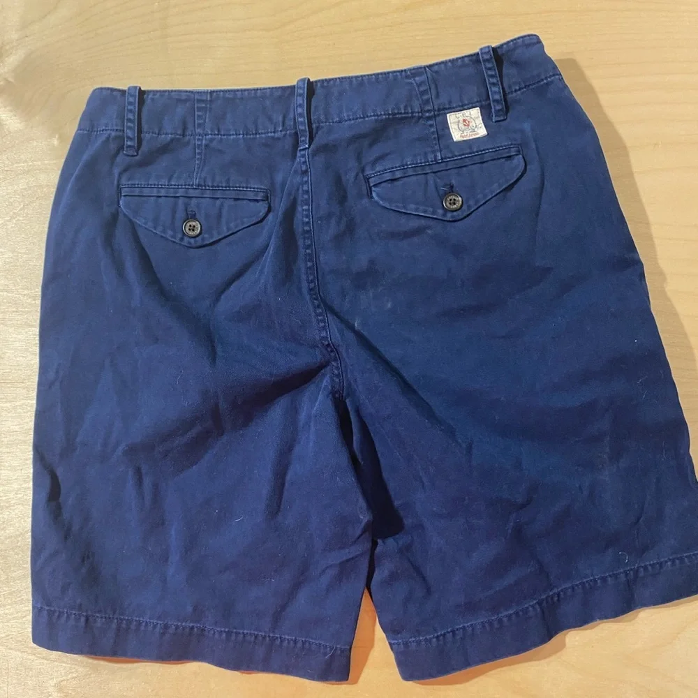 Ralph Lauren Navy Blue Flat Front Shorts 6 (PQ)